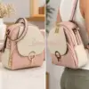 Sac à dos beige rosé pour femme
