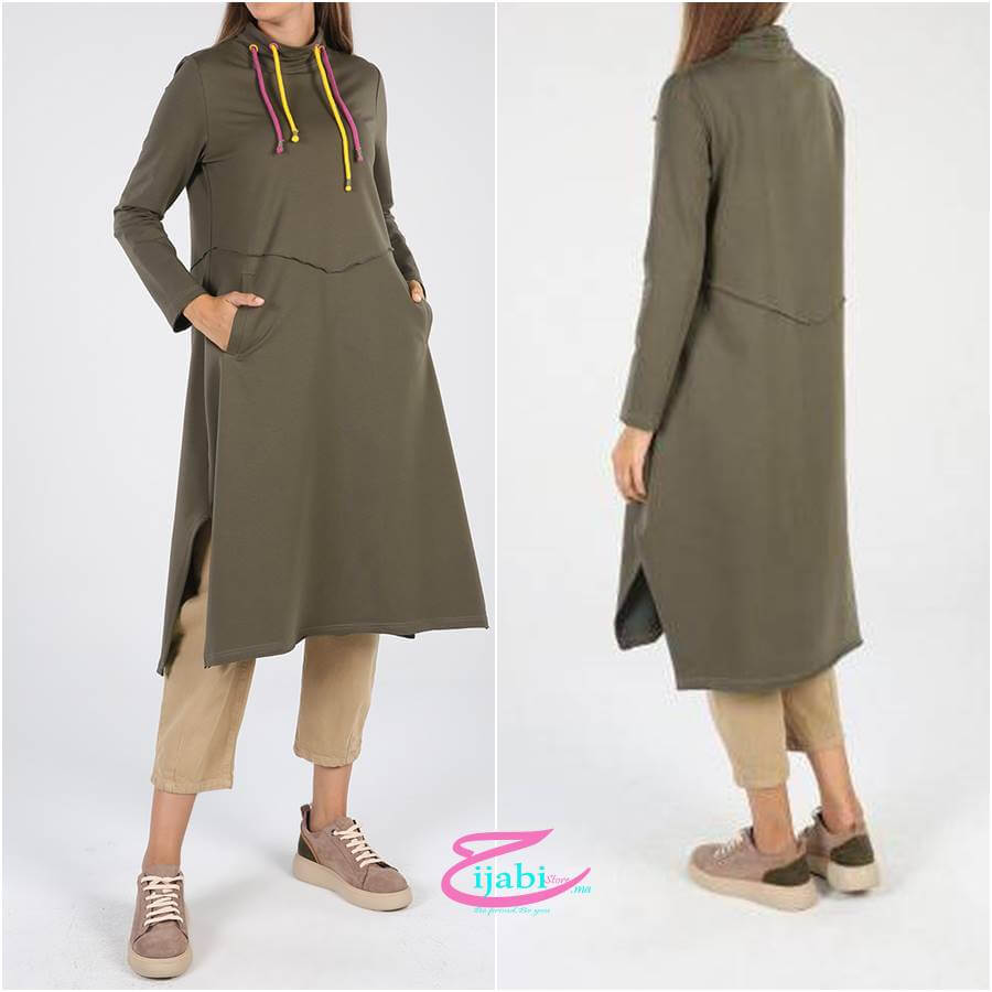 tunique pull olivier allday femme hijabistore maroc