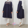 tunique femme bleu marine , hijabistore Maroc
