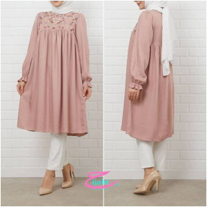 tunique rose femme hijabistore maroc