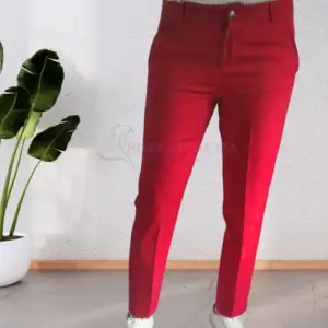 Pantalon rouge classe pour femme