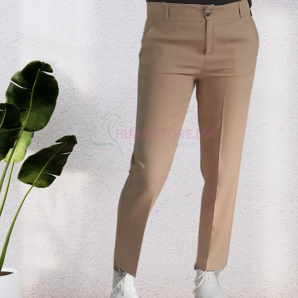 Pantalon beige classe femme turc en ligne au maroc