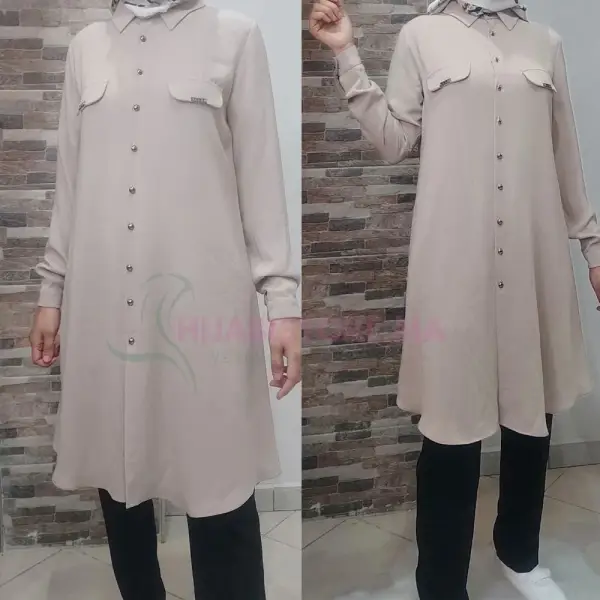 tunique femme en crepe de soie en ligne au Maroc