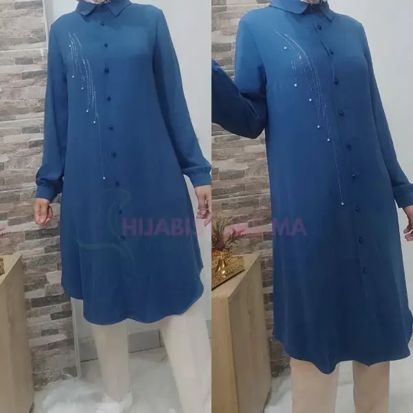 tunique femme en crepe de soie en ligne au Maroc