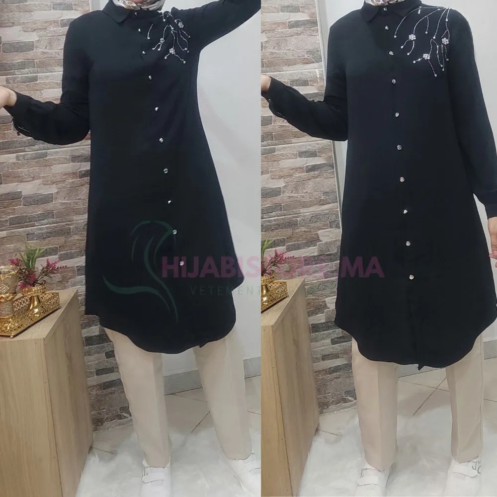 tunique femme en crepe de soie en ligne au Maroc