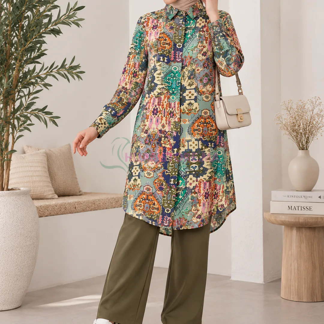 Tunique à motifs pour femme
