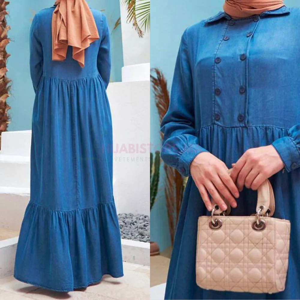 robe jean longue turque en ligne maroc - vetements turcs en ligne maroc