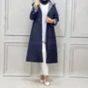 Trench femme bleu marine rayé