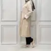Trench femme beige rayé