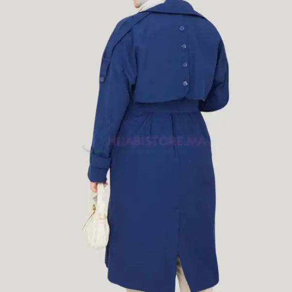 Trench femme oversize bleu