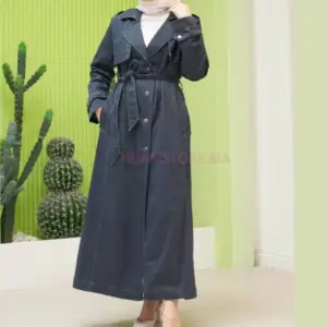 Trench long jean femme en ligne Maroc