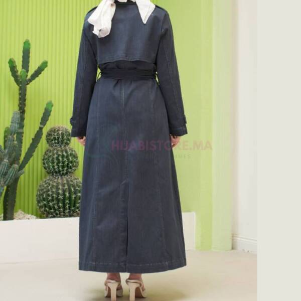 Trench long jean femme en ligne Maroc