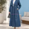 Trench long jean turc pour femmes , en ligne livraison maroc