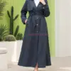 Trench jean gris long pour femmes , en ligne, livraison Maroc