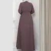 Abaya femme chair à ceinture de turquie, en ligne Maroc
