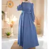 Robe Bleue à ceinture turque en ligne pour femmes au maroc