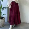 Jupe bordeaux voile de coton, en ligne Maroc