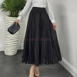 Jupe noire voile de coton de turquie en ligne Maroc