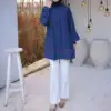 Tunique femme rayée bleue, en ligne maroc