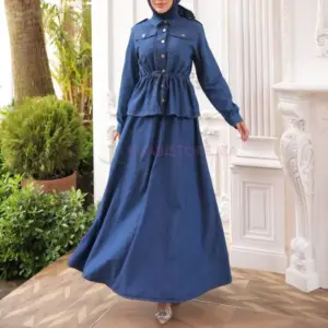 ensemble jupe jean turc en ligne maroc , hijabistore by tyma