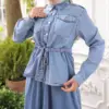 ensemble jupe jean clair turc en ligne maroc , hijabistore by tyma