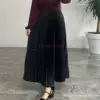 jupe plissée effet cuir , turc en ligne au Maroc, hijaistire by tyma