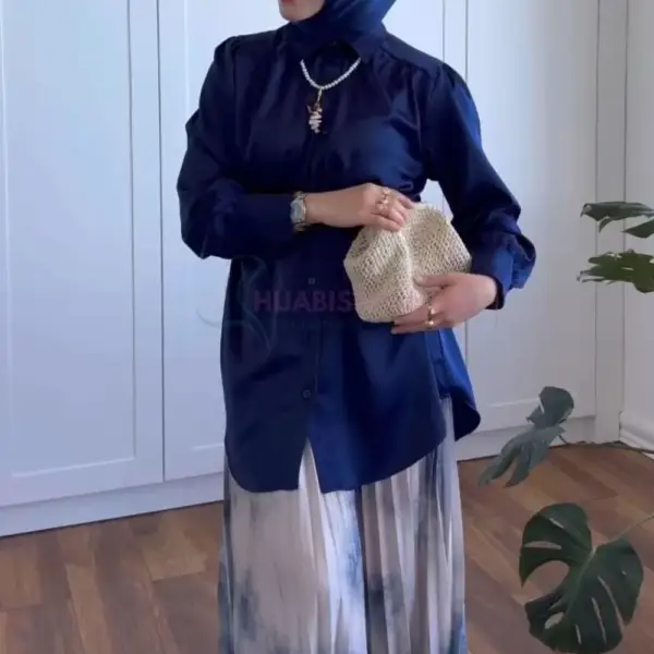 Chemise satinée femme made turquie en ligne Maroc
