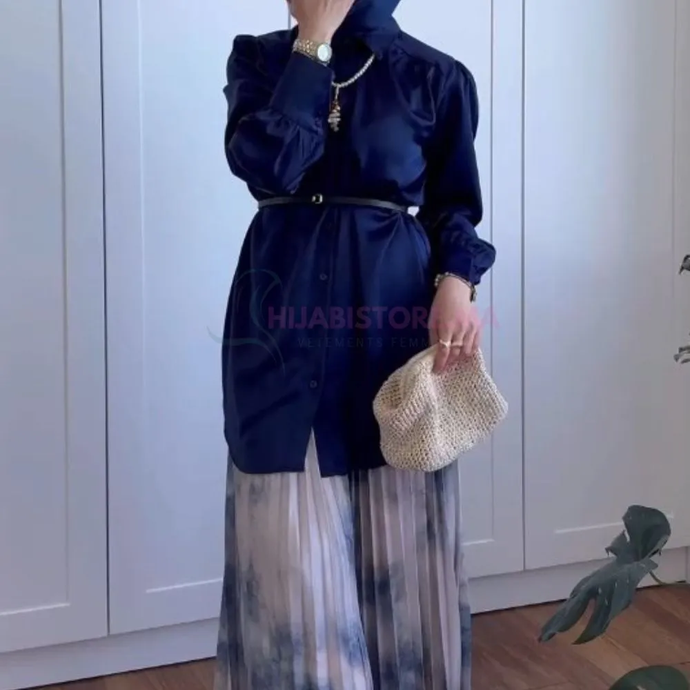 Chemise femme satinée made turquie en ligne Maroc