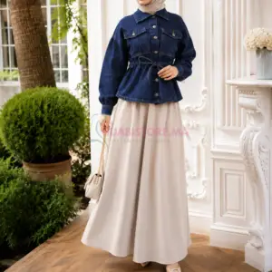 Veste femme en jean foncé