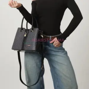 Sac noir à motif pour femmes made de turquie en ligne au Maroc