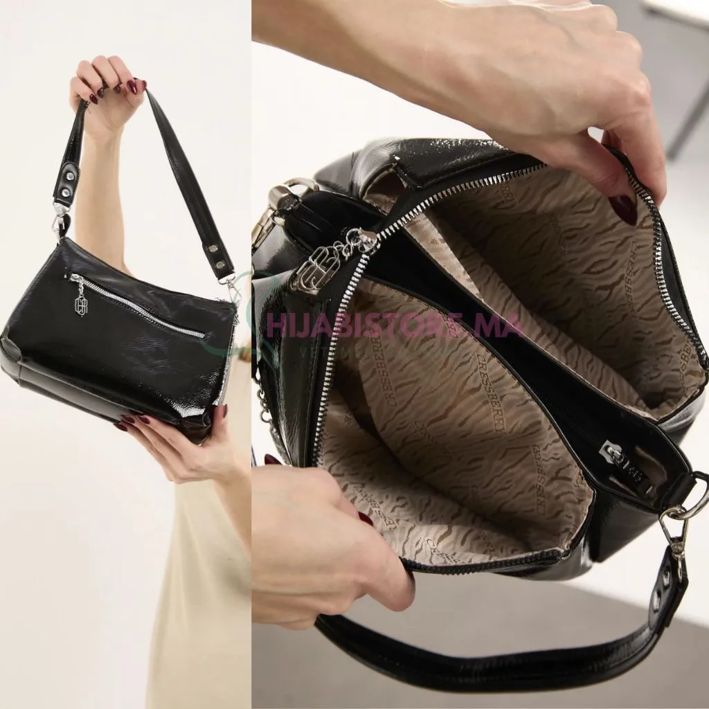 sac Noir vernis pour femmes en ligne maroc made turquie