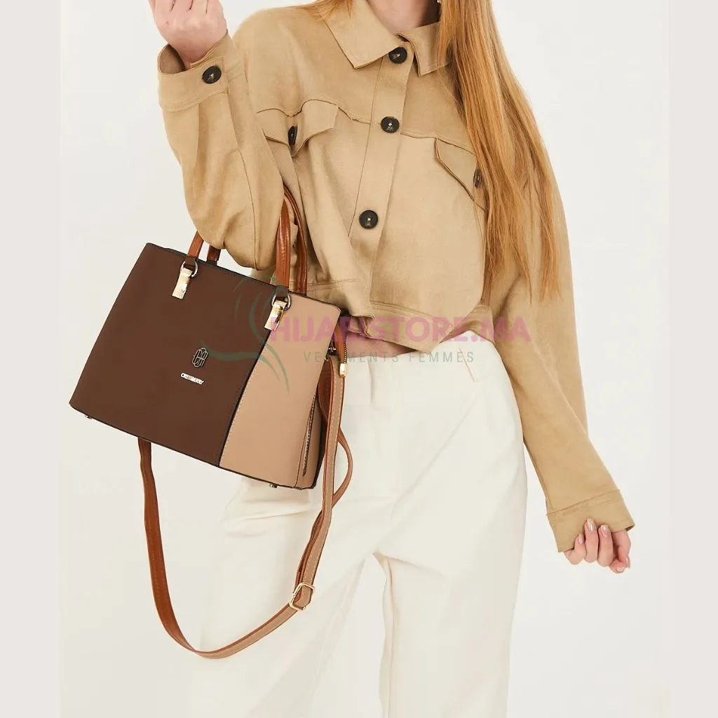 Sac Marron – Beige foncé pour femmes de turquie en ligne au Maroc