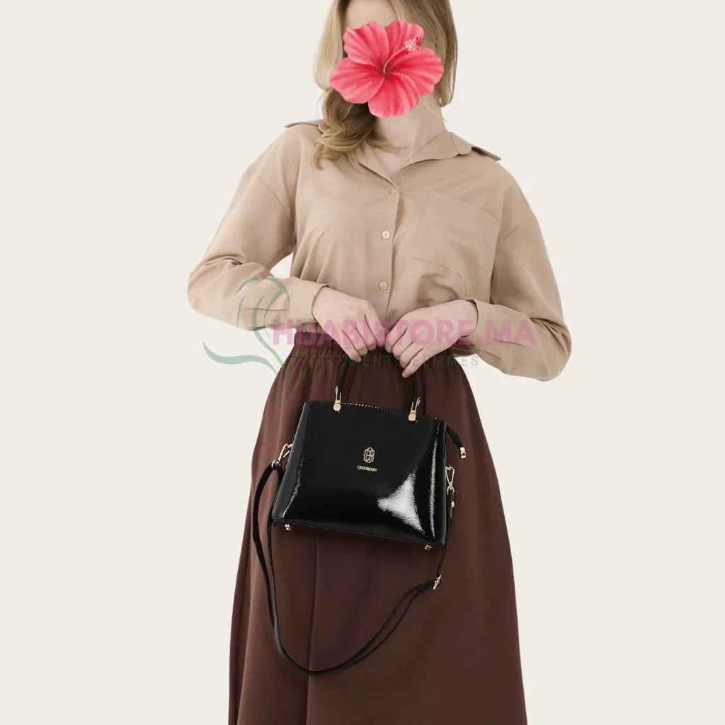 sac Noir vernis pour femmes turc en ligne au Maroc