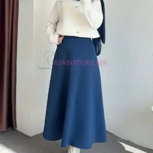 Jupe scuba hiver bleue made turquie en ligne maroc