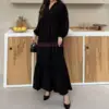 Robe en lys noire made turquie , en ligne Maroc