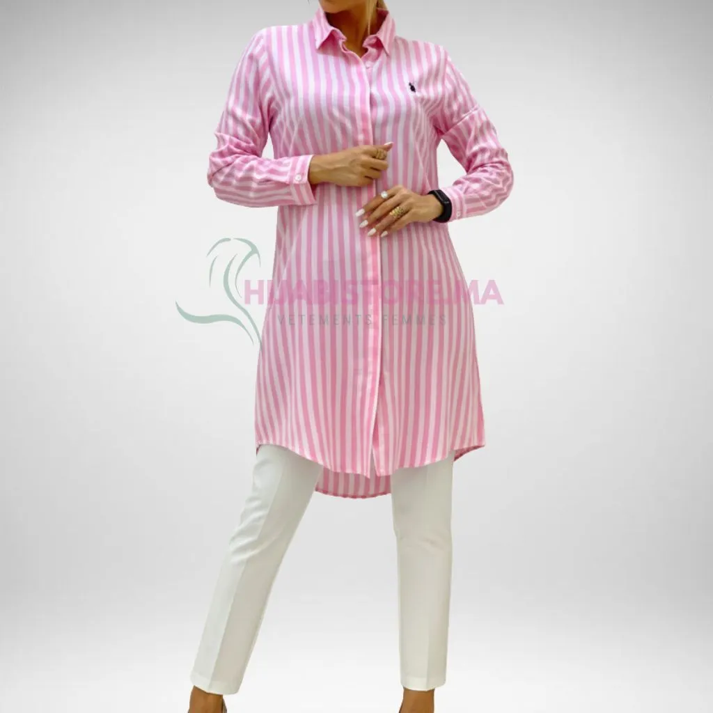tunique femme en viscose rose , made turquie, livraison Maroc