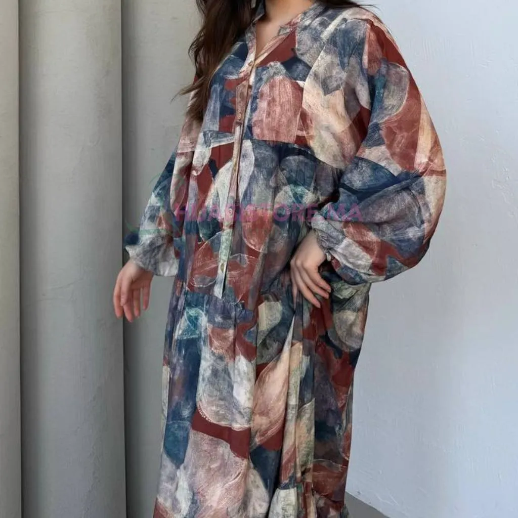 robe viscose imprimée made turquie livraison maroc