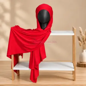 Châle Lycra Panda rouge vif