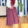 Jupe burgundy voile de coton
