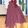 Jupe burgundy voile de coton